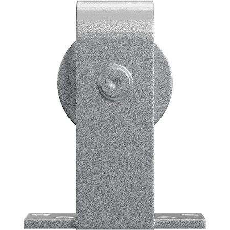 Ekena Millwork Premium J-Top Mount Roller Hanger w/ Bolts for Barn Door for 1 3/8" to 2 1/4" Doors, Silver Metallic GB60010RSM
